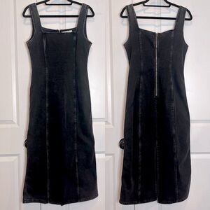 Abercrombie & Fitch Charcoal Midi Dress